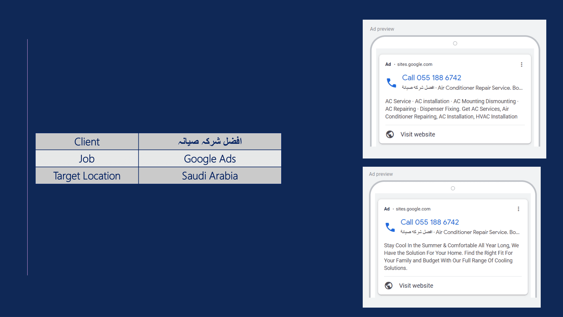 Best Maintenance Company Google Ads