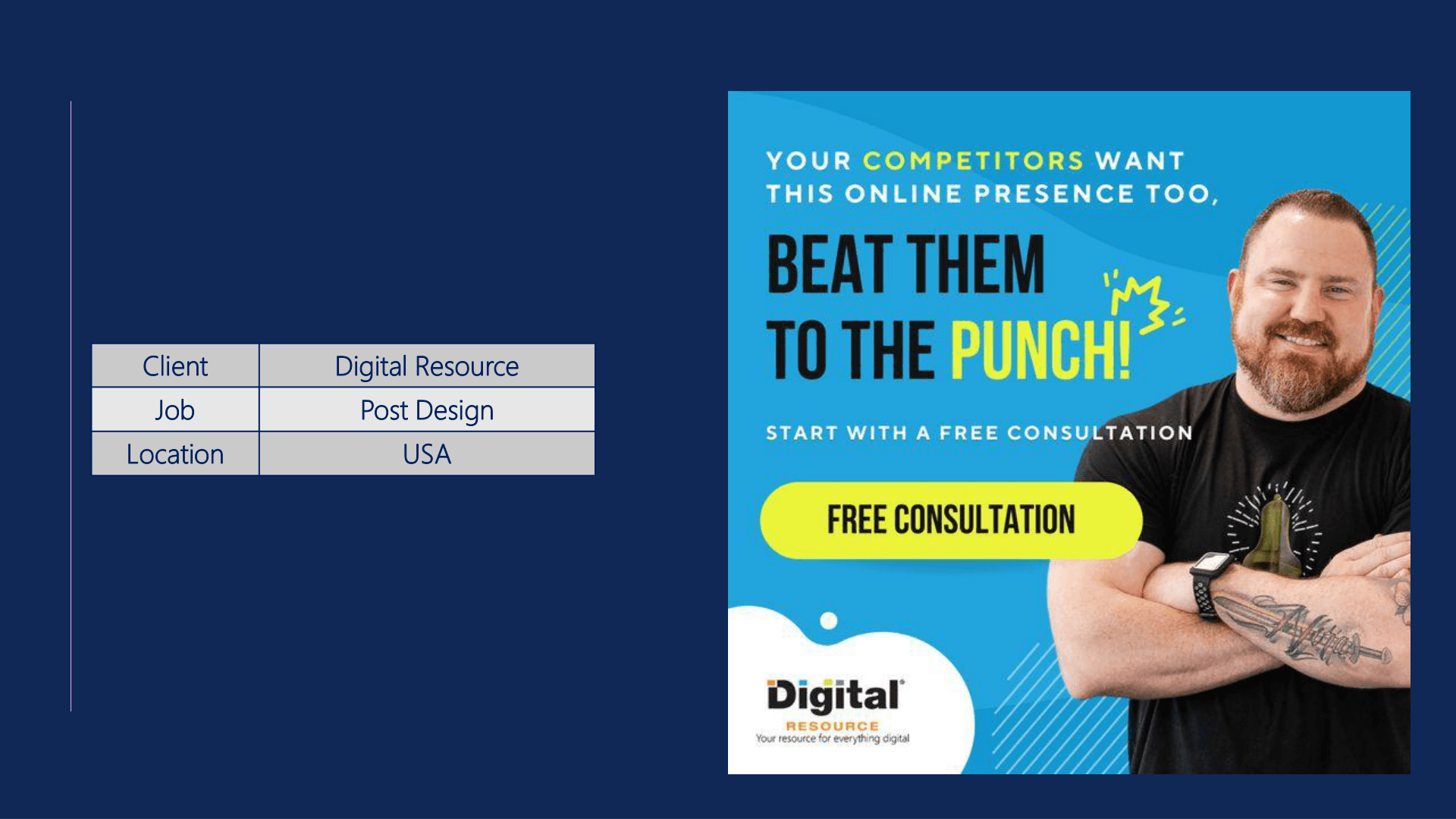 Digital Resource Online Presence Post Design